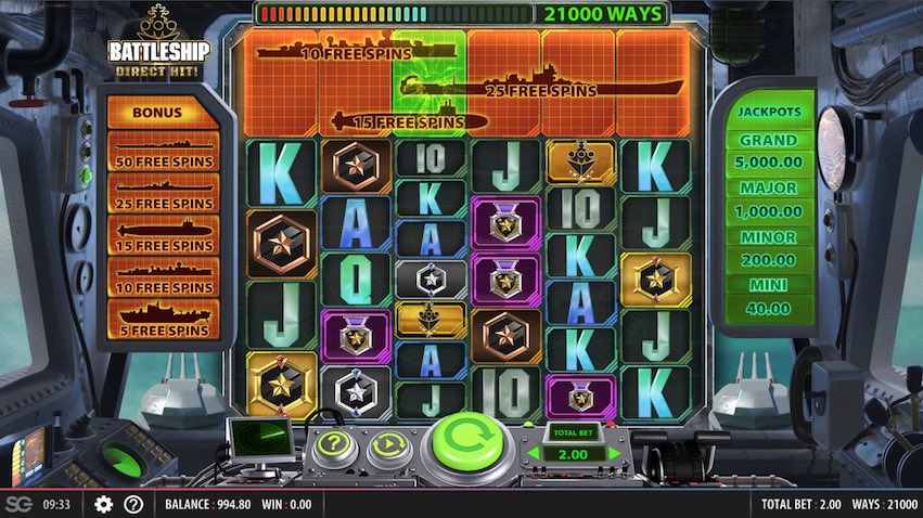 Battleship Direct Hit slot