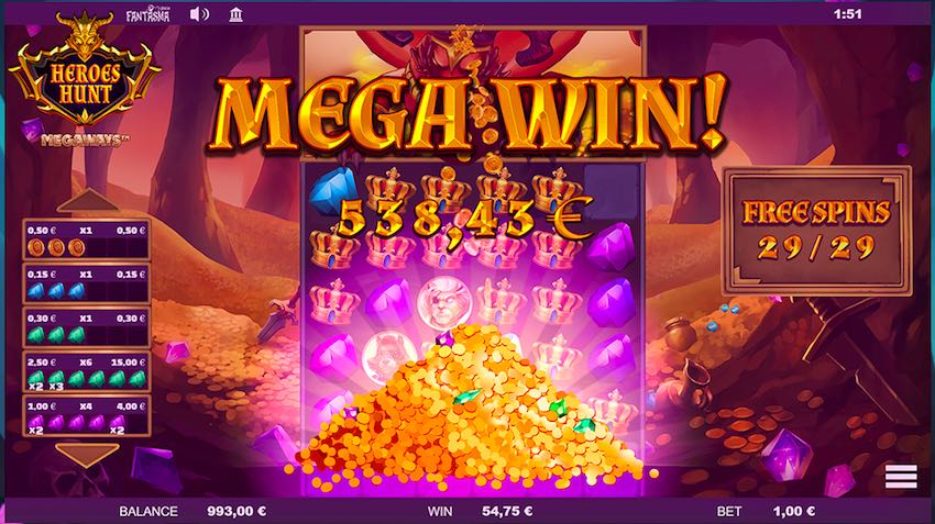 Heroes Hunt Megaways MegaWin