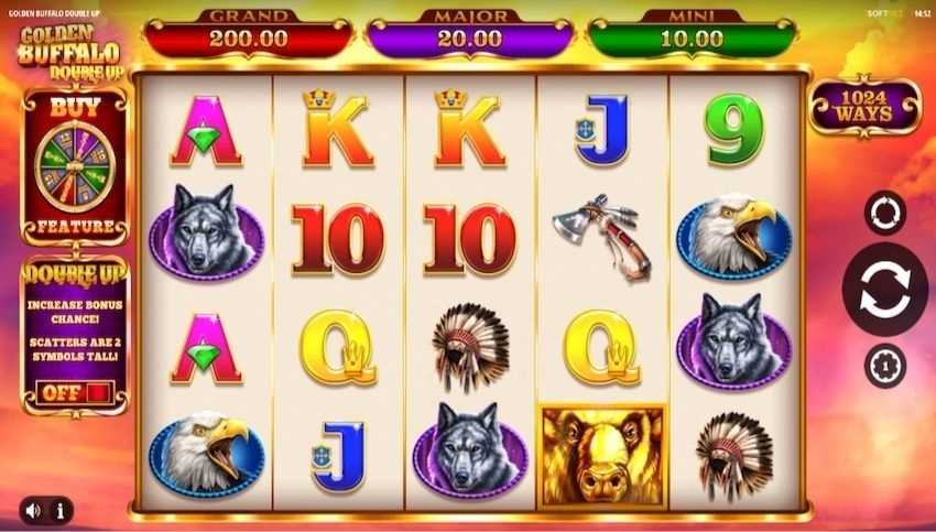 Golden Buffalo Double Up Slot Review