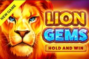 Lion Gems Hold and Win logo